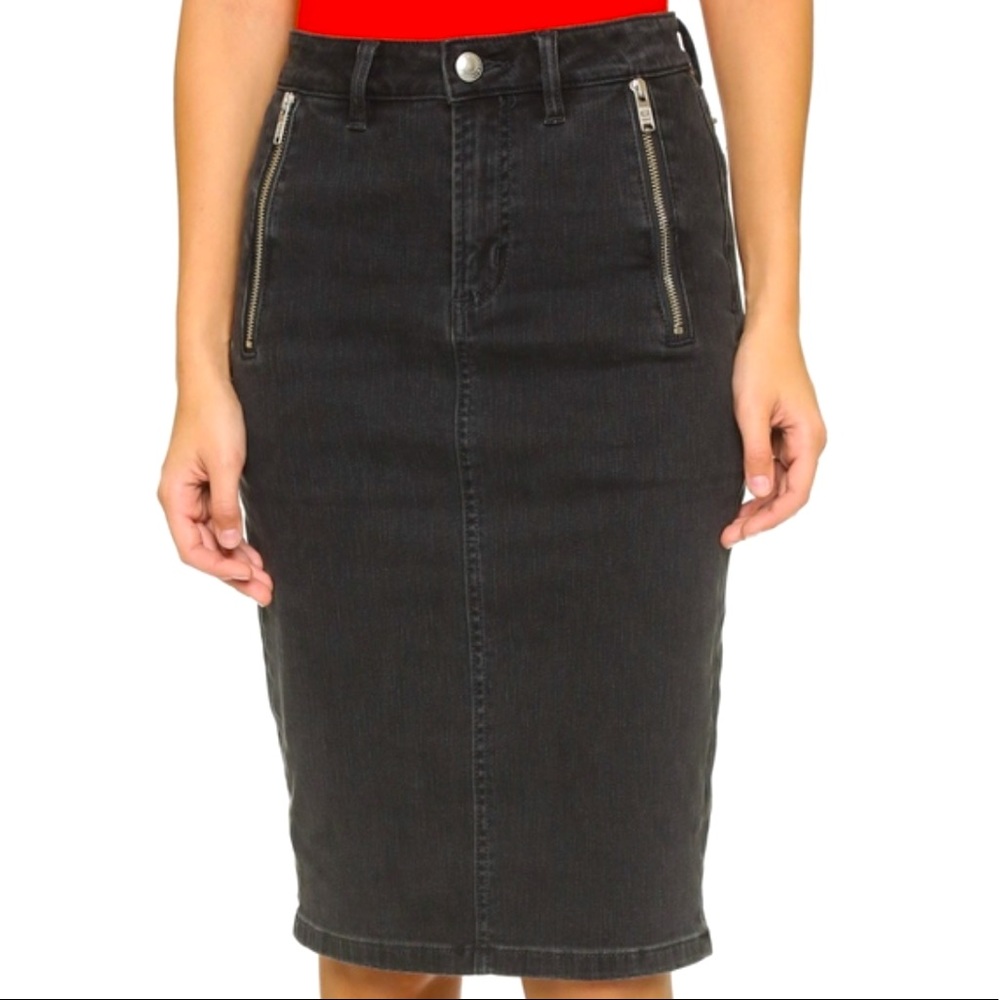 Marc By Marc Jacobs Stone Wash Denim Pencil Skirt